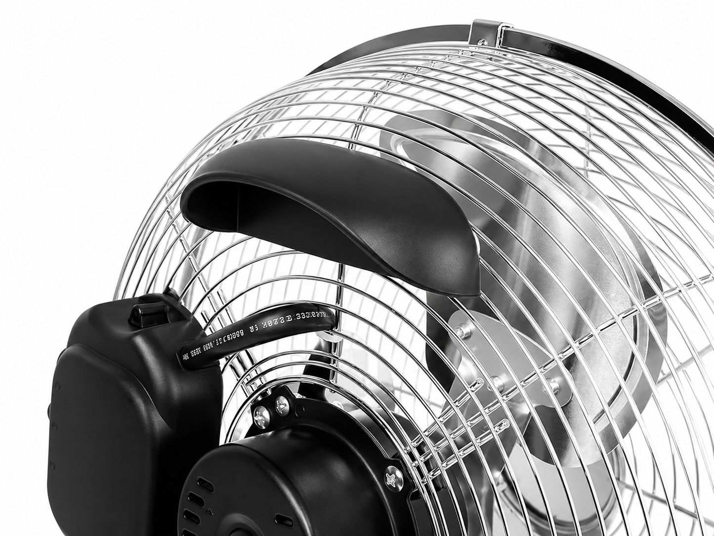 loerventilator 30 cm (12 inch), 70W, zilverkleurige circulatieventilator.