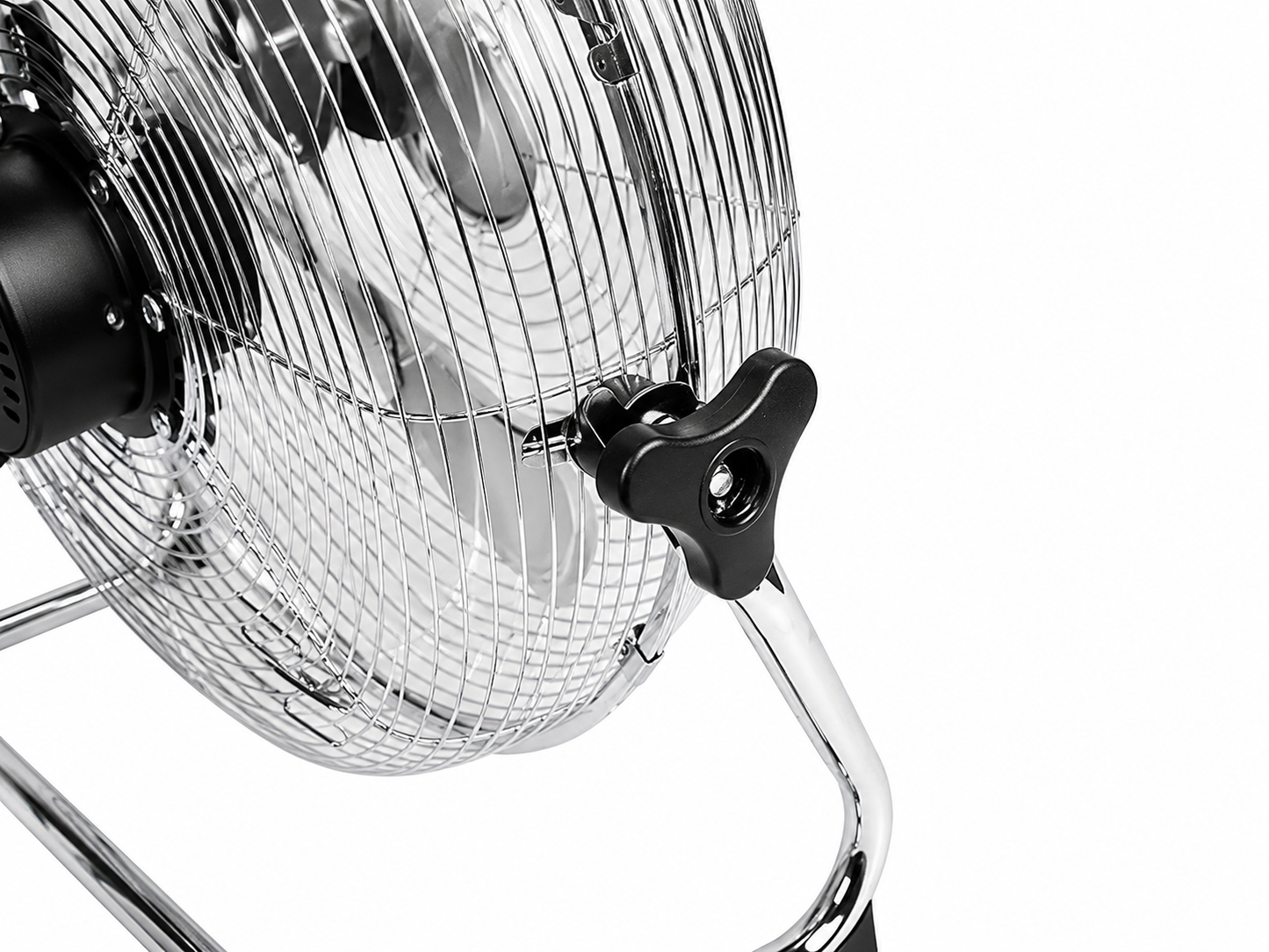 loerventilator 30 cm (12 inch), 70W, zilverkleurige circulatieventilator.