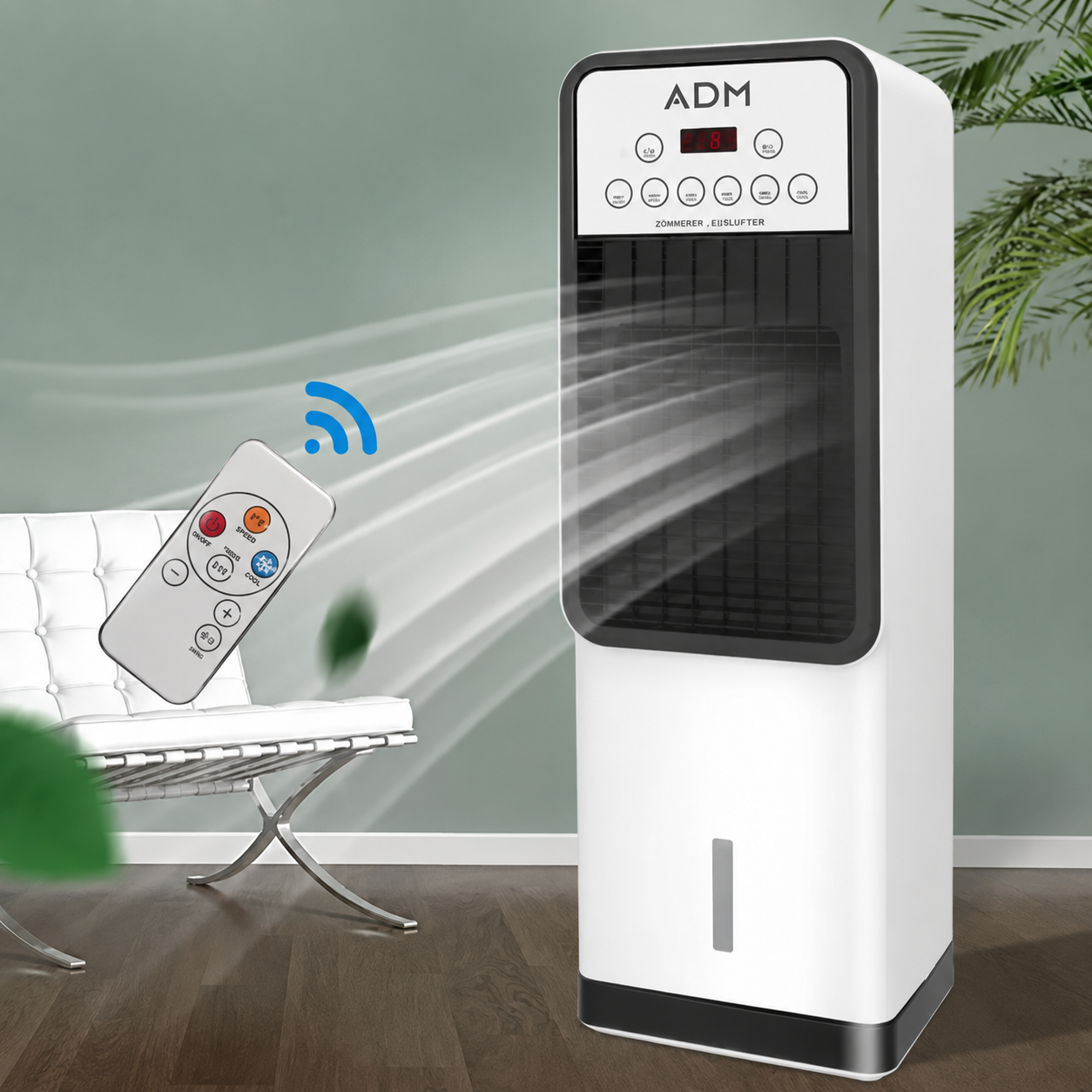 2-in-1 Portable Air Cooler and Heater