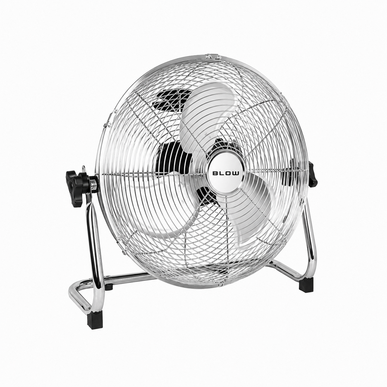loerventilator 30 cm (12 inch), 70W, zilverkleurige circulatieventilator.